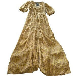 Wild Fable Yellow Floral Maxi Dress